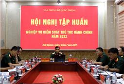 Tập huấn nghiệp vụ kiểm soát thủ tục hành chính
